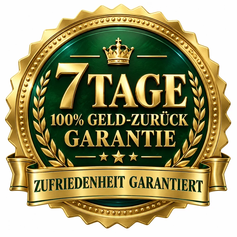 7 Tage Geld-zurück-Garantie Siegel