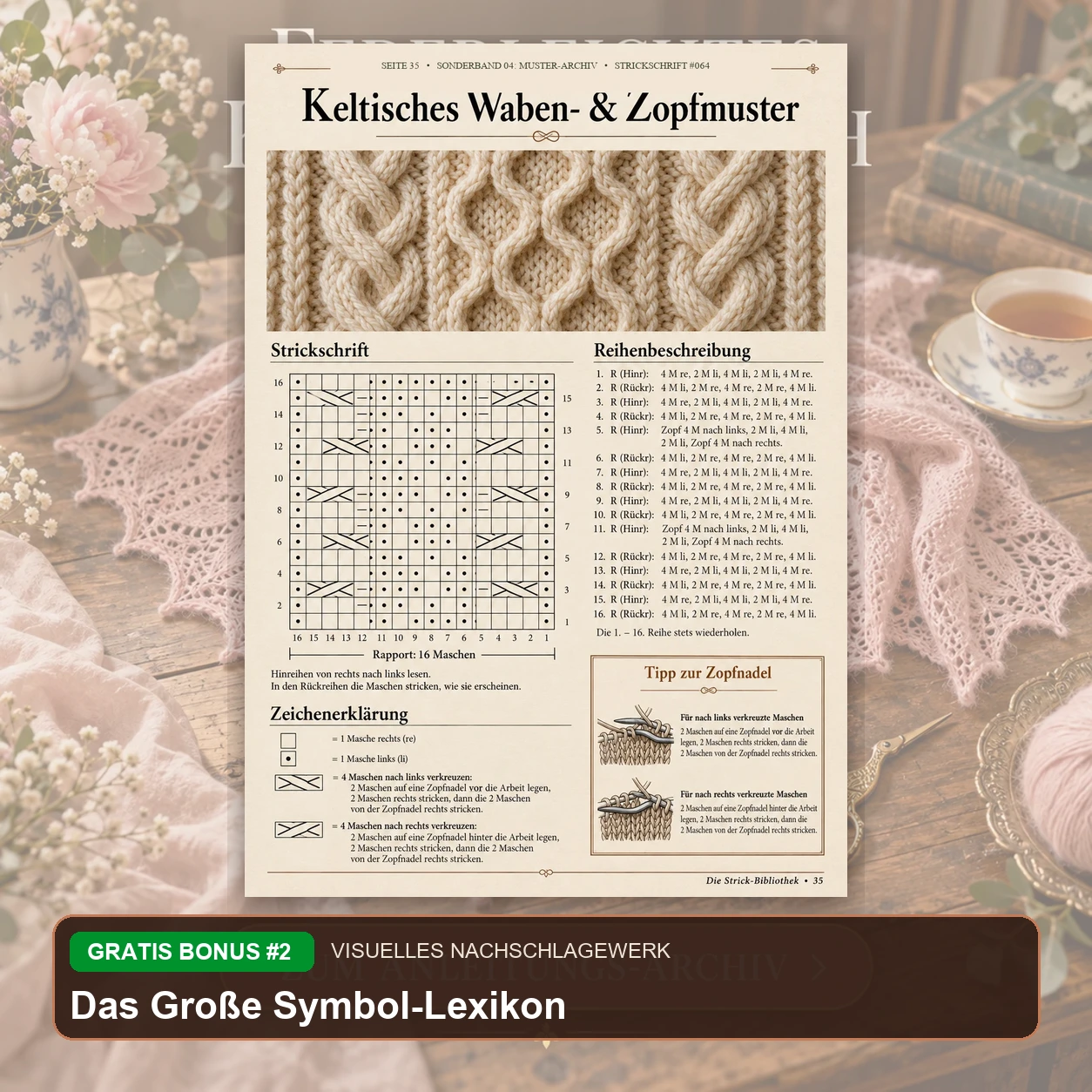 Das Große Symbol-Lexikon für Strick- und Häkelschriften