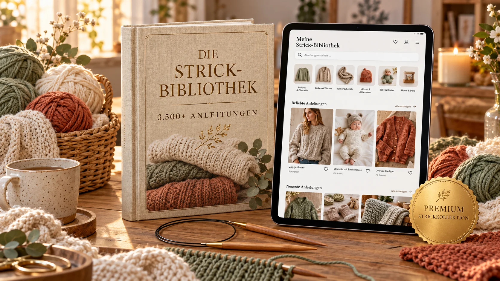 Die Ultimative Strick- und Häkelbibliothek - Komplettes Bundle
