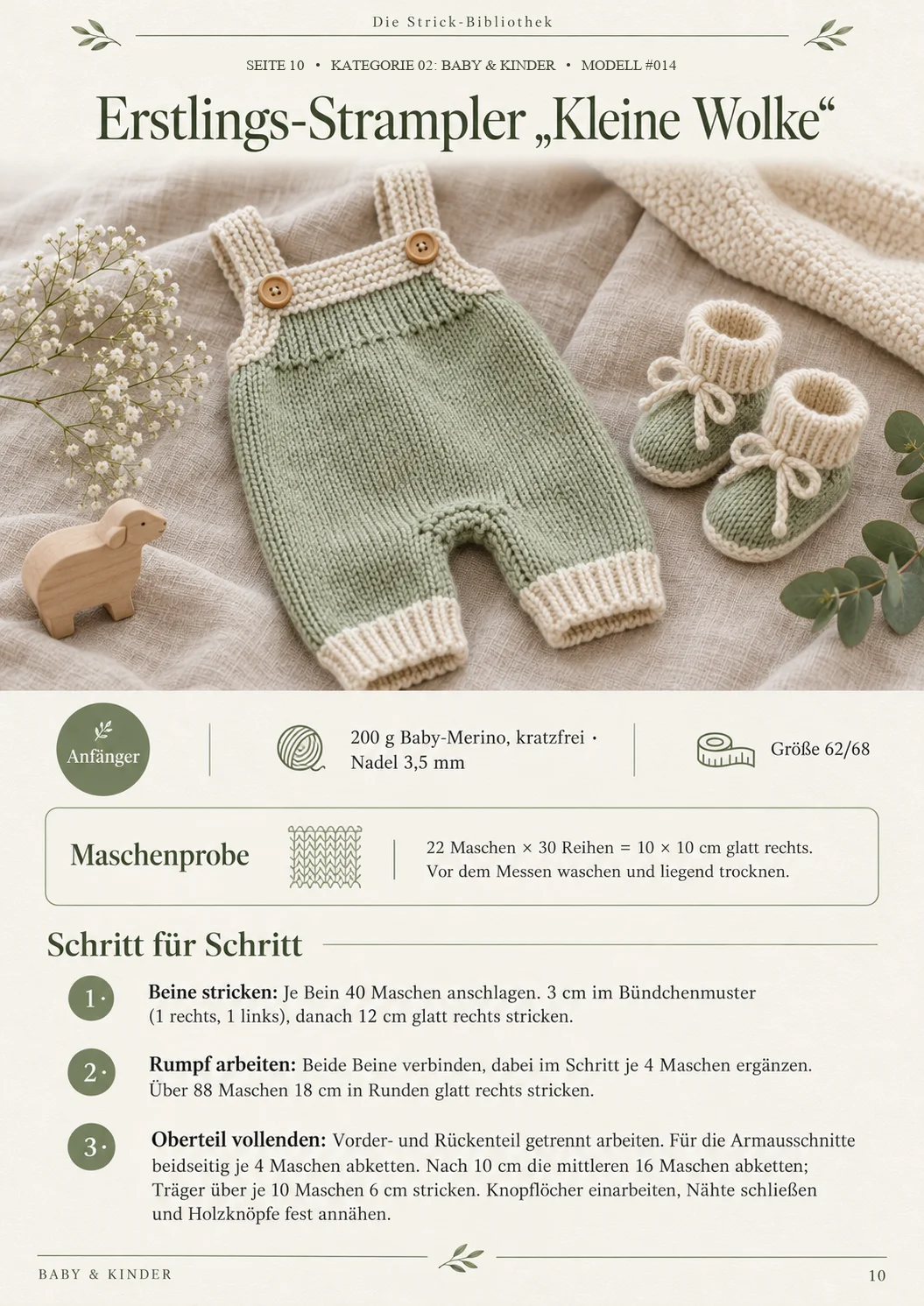 Baby Strampler Anleitung
