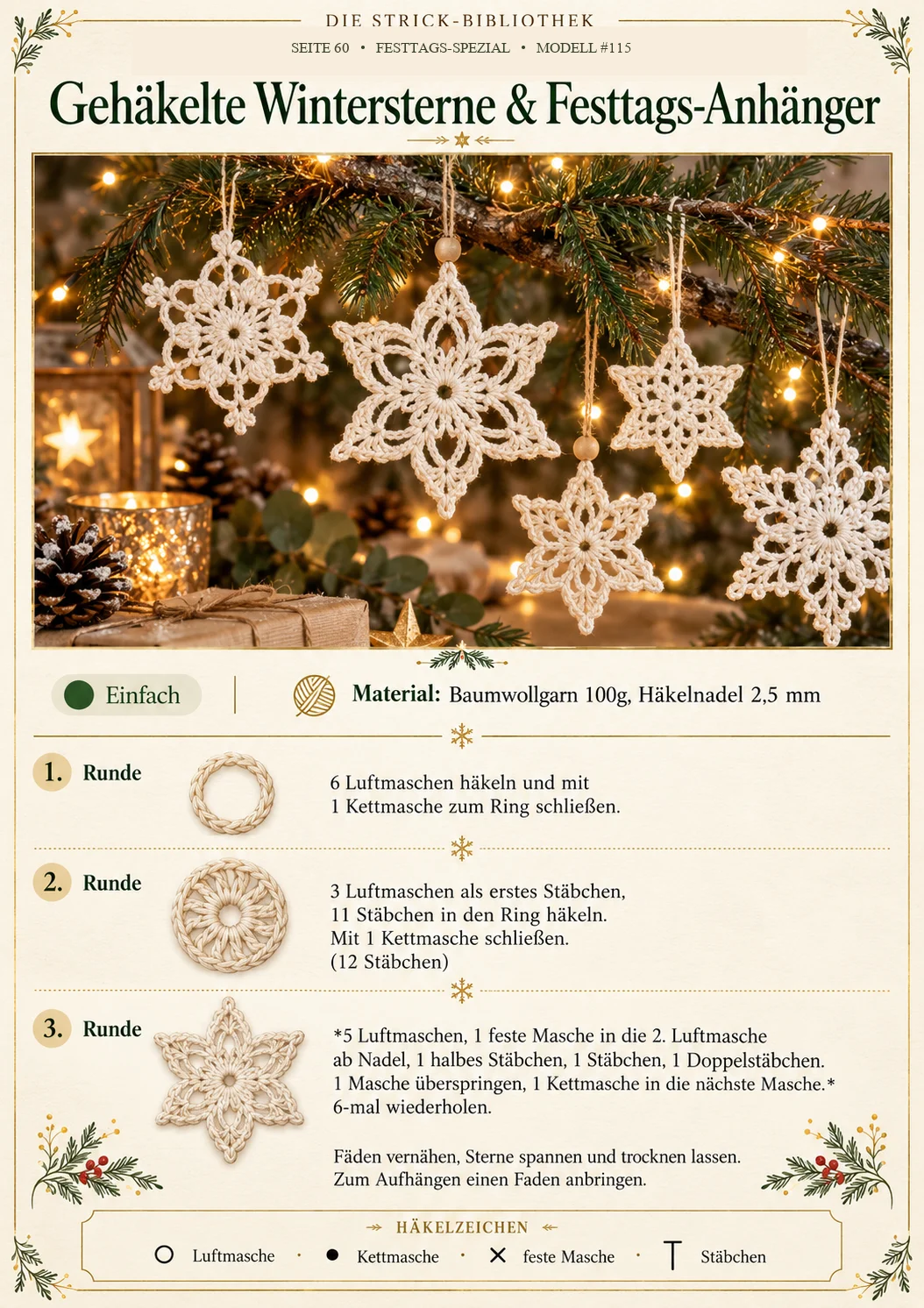 Skandinavische Weihnachtsanhänger